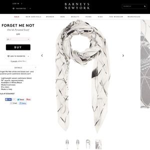 Forget Me Not Scarf - NWT